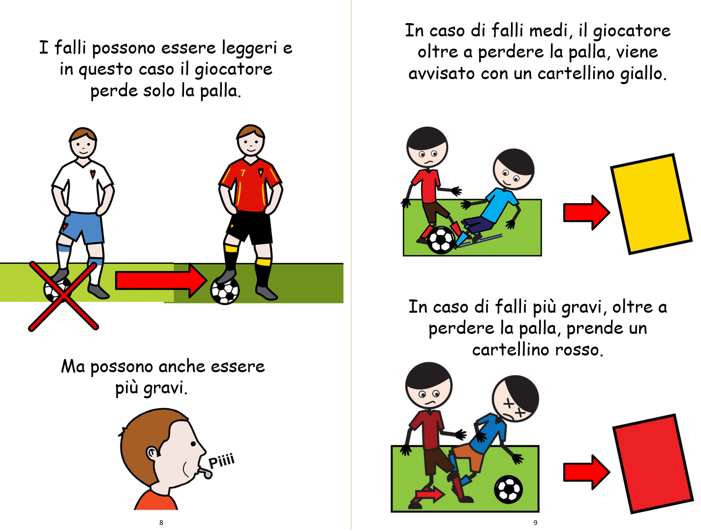 Storia sociale_Mini book_è divertente giocare a calcio